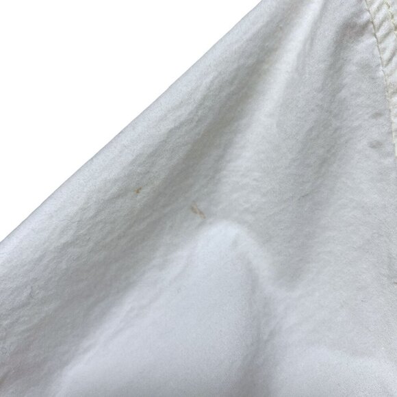 Gap Trenchcoat Size Large Ivory Cream Light Womens Jacket Pea Coat -Imperfect - Picture 11 of 11